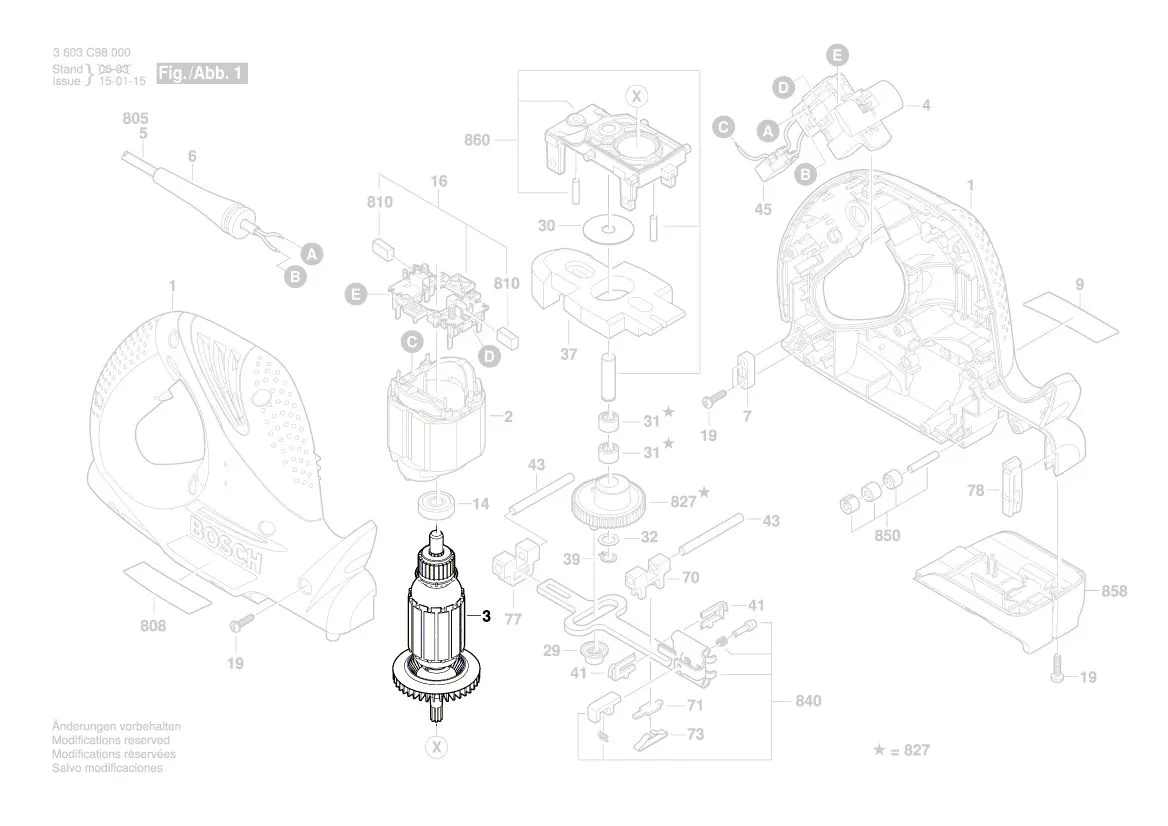 Induit BOSCH réf. 2 604 011 305